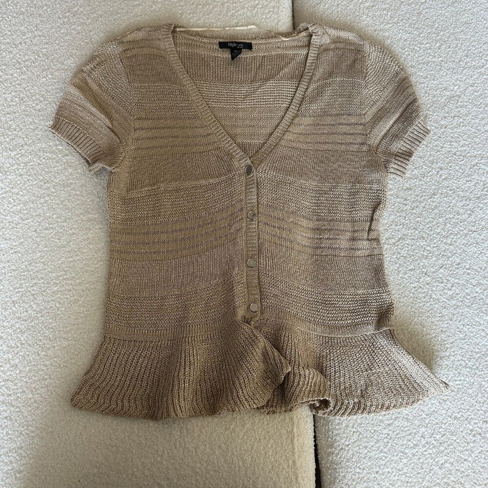 Style Co Women’s Brown Top Size PXL – Comfortable & Stylish‎ Everyday Wear